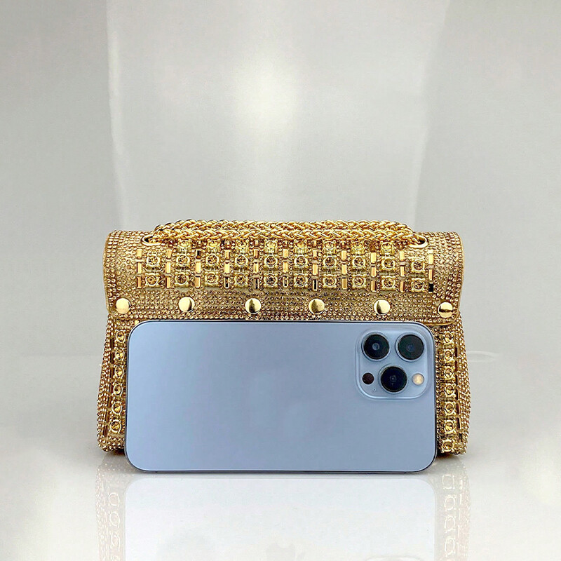 JIOMAY krāšņi maki sievietēm Luksusa dizaineru somas Dimanta plecu soma Sieviešu ballīšu soma Pārnēsājama kurjera soma zelta soma