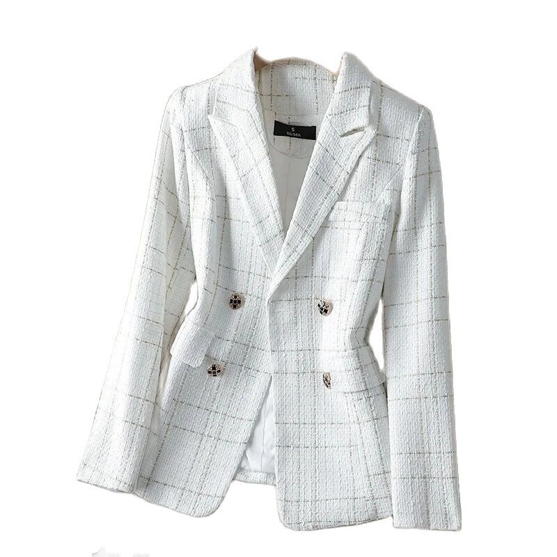 Proljeće jesen 2025. Elegantno žensko odijelo Kaput Udoban ženski sako Top Budite sveobuhvatni od tvida Temperamentni modni ženski sako