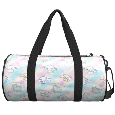 Ceļojumu soma Cinnamoroll Kawaii karikatūra sporta soma Oksfordas sporta somas liela treniņu dizaina rokassomiņa Jauka fitnesa soma vīriešiem