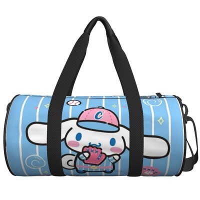 Ceļojumu soma Cinnamoroll Kawaii karikatūra sporta soma Oksfordas sporta somas liela treniņu dizaina rokassomiņa Jauka fitnesa soma vīriešiem