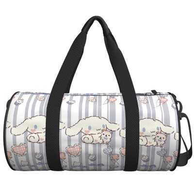 Ceļojumu soma Cinnamoroll Kawaii karikatūra sporta soma Oksfordas sporta somas liela treniņu dizaina rokassomiņa Jauka fitnesa soma vīriešiem