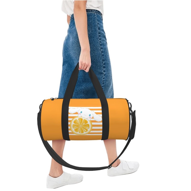 Ceļojumu soma Cinnamoroll Kawaii karikatūra sporta soma Oksfordas sporta somas liela treniņu dizaina rokassomiņa Jauka fitnesa soma vīriešiem