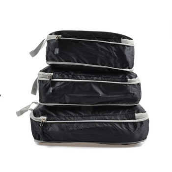 3 τεμάχια συμπιεσμένης συσκευασίας Cubes Travel Storage Organizer Σετ Διχτυωτό Οπτική Αποσκευή Φορητή Βολική ελαφριά τσάντα βαλίτσας ΝΕΟ