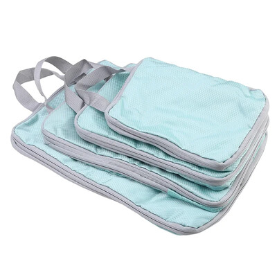 3GAB saspiesti iepakošanas kubi ceļojumu uzglabāšanas organizatora komplekts tīkla vizuālā bagāžas pārnēsājamā ērta viegla čemodāna soma JAUNUMS