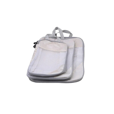 3GAB saspiesti iepakošanas kubi ceļojumu uzglabāšanas organizatora komplekts tīkla vizuālā bagāžas pārnēsājamā ērta viegla čemodāna soma JAUNUMS