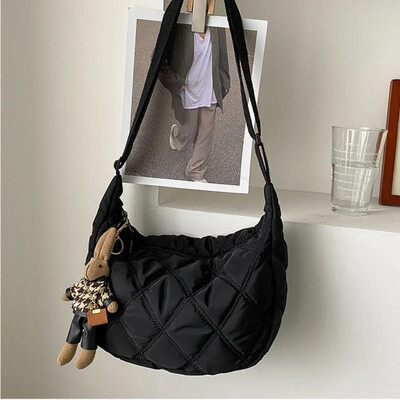 Hímzés Crossbody táskák nőknek Nagy kapacitású kézitáskák Válltáska Női Népszerű divat Hobos Shopper Bag Sac