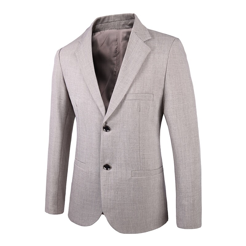 Jachetă de costum albastru cer pentru bărbați, primăvară/toamnă pentru bărbați, haină casual business, pentru bărbați, blazer bej Menteau calça