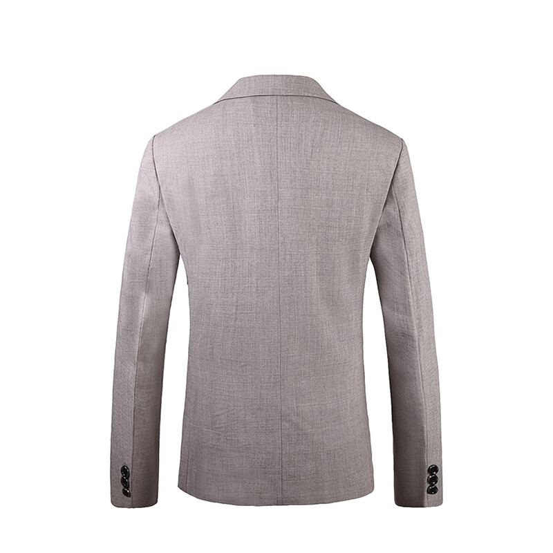 Jachetă de costum albastru cer pentru bărbați, primăvară/toamnă pentru bărbați, haină casual business, pentru bărbați, blazer bej Menteau calça