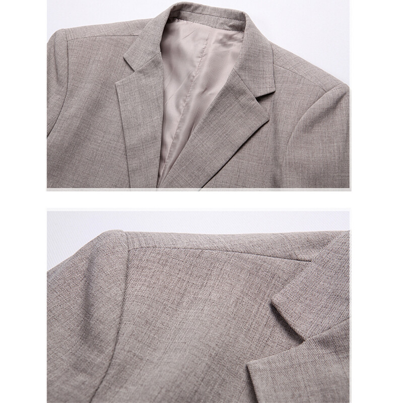 Jachetă de costum albastru cer pentru bărbați, primăvară/toamnă pentru bărbați, haină casual business, pentru bărbați, blazer bej Menteau calça