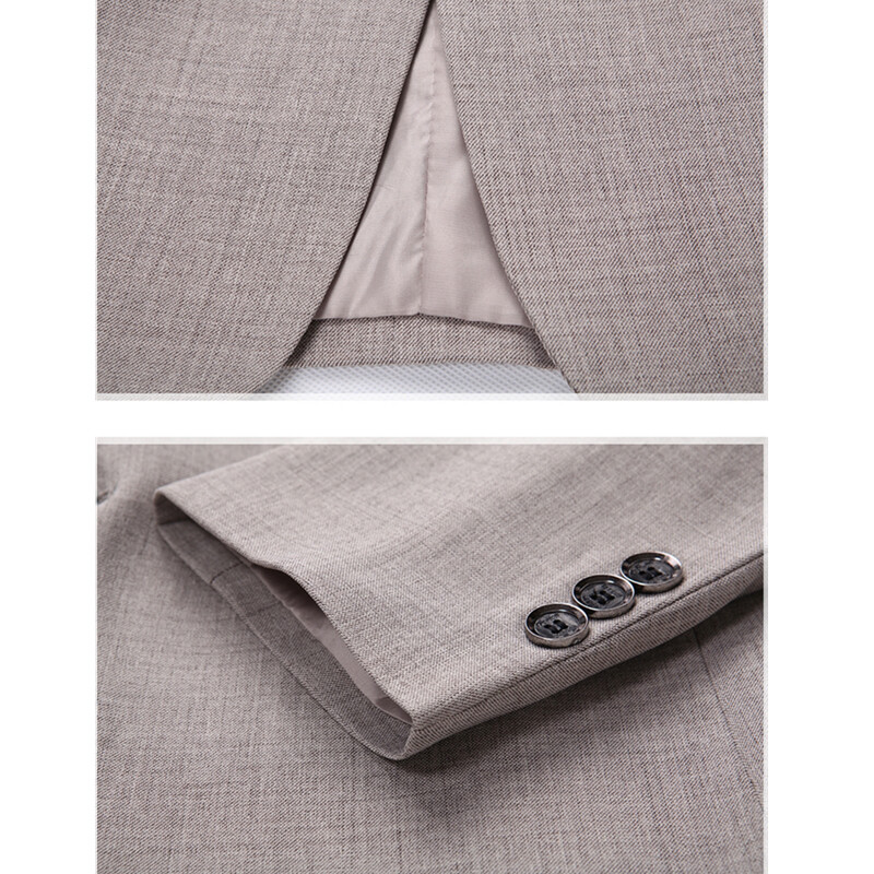 Jachetă de costum albastru cer pentru bărbați, primăvară/toamnă pentru bărbați, haină casual business, pentru bărbați, blazer bej Menteau calça