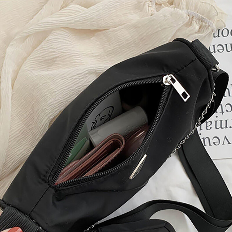 Vintage najlonske hobo torbe na rame za žene Torba preko ramena s torbicom Ležerna torba velikog kapaciteta ispod pazuha Clutch