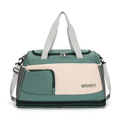 Geantă de călătorie mare dublă expansiune pentru femei Genți tote de culoare contrastantă Genți crossbody pentru fete Genți Oxford impermeabile de weekend în aer liber