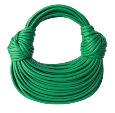 Ručne torbice za žene 2024. Nova zlatna luksuzna dizajnerska marka Ručno tkane torbe od rezanaca Konopac S čvorovima Vučen Hobo Srebrna večernja spojka Chic