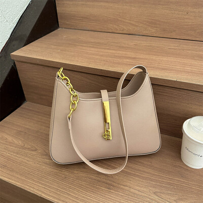 Geantă pentru subrat pentru femei, de designer de marcă, cu fermoar, genți de mână mici, geantă de umăr pentru femei, din piele PU, genți casual hobo