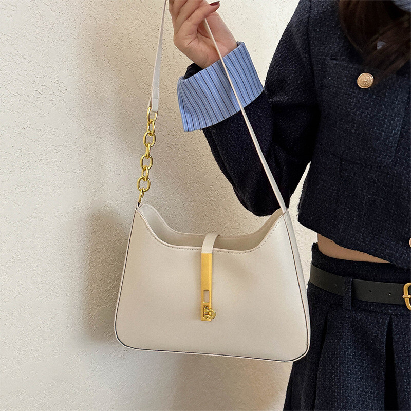 Geantă pentru subrat pentru femei, de designer de marcă, cu fermoar, genți de mână mici, geantă de umăr pentru femei, din piele PU, genți casual hobo