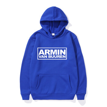 2024Νέο ανδρικό ARMIN VAN BUUREN Αθλητικό πουλόβερ με κουκούλα από βαμβακερό φλις ανδρικό πουλόβερ Hip hop φούτερ Ανδρικά με κουκούλα casual ρούχα