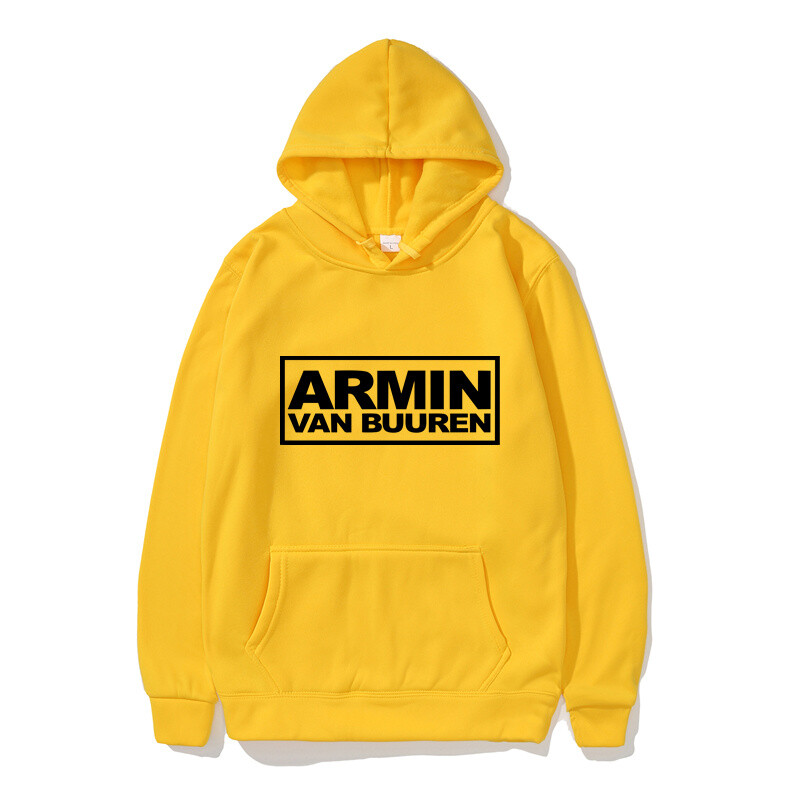 2024 Нов мъжки пуловер с качулка ARMIN VAN BUUREN Спортни памучни поларени мъжки пуловери Хип-хоп суичъри Мъжки качулка Ежедневно облекло