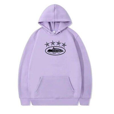 Pulover cu glugă pentru studenți, jachetă largi, brand de modă, închisoare diavolului, top multifuncțional, toamnă și iarnă 2024