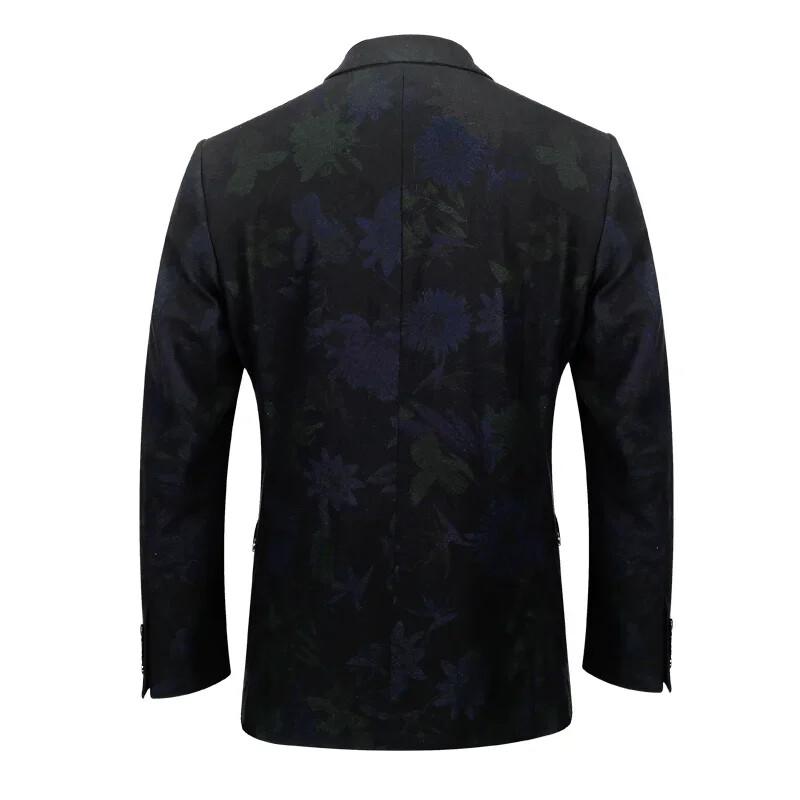 Naujas aukštos kokybės ypač didelis nutukęs vyriškas, gėlėtas kostiumas, švarkas, prabangus švarkas, didelis vyriškas prekės ženklo plius dydis M-4XL5XL 6XL