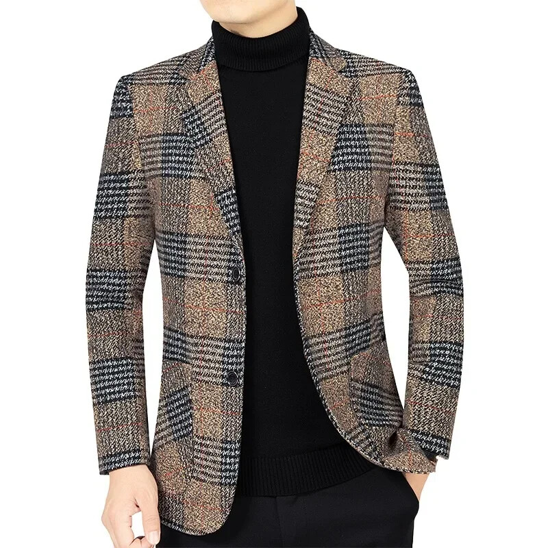 Vyriški langiniai švarkai Verslo laisvalaikio kostiumai Striukės Vyriškos Korėjos Dizaino Blazeriai Paltai Naujas pavasaris Ruduo Slim Fit Blazers Vyriški drabužiai