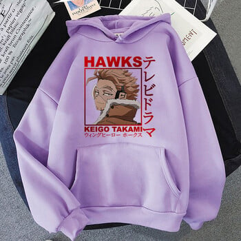 Anime Hawks εμπριμέ κουκούλες Ανδρικά/γυναικεία φούτερ Casual Hoodie Personality Pullover Animation Αθλητικό στυλ Κορεάτικο ζευγάρι