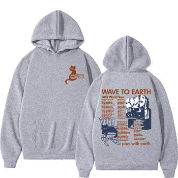 Kpop Band Wave To Earth Cat 0.03 World Tour Hoodie Мъжки дамски дрехи Модни естетични суичъри Ежедневни поларени уютни суичъри