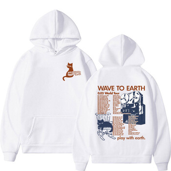 Kpop Band Wave To Earth Cat 0.03 World Tour Hoodies Ανδρικά γυναικεία ρούχα Μόδα Αισθητική φούτερ Casual Fleece Cozy Hoodie