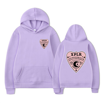 Sam and Colby XPLR Ouija Hoodie Памучен суитшърт Жени Мъже Модни пуловери с дълъг ръкав Зимни топли улични горнища