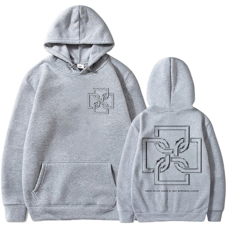 Rapper Duki Ameri Tour 2024 Hanorac Bărbați Femei Moda Hip Hop Album Vintage Hanorac cu glugă Oversized Fleece Pulover