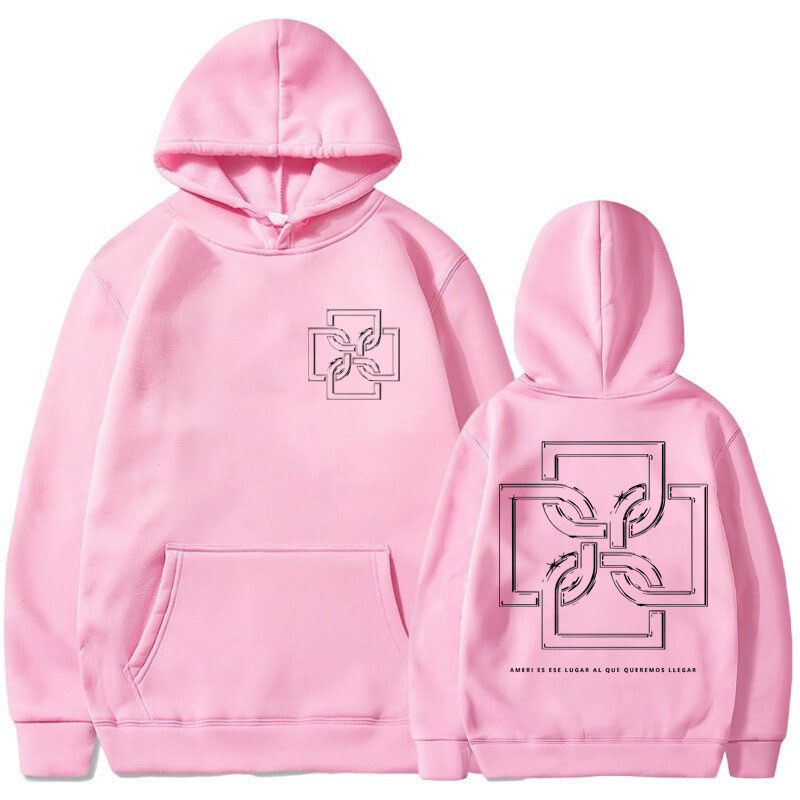 Rapper Duki Ameri Tour 2024 Hanorac Bărbați Femei Moda Hip Hop Album Vintage Hanorac cu glugă Oversized Fleece Pulover