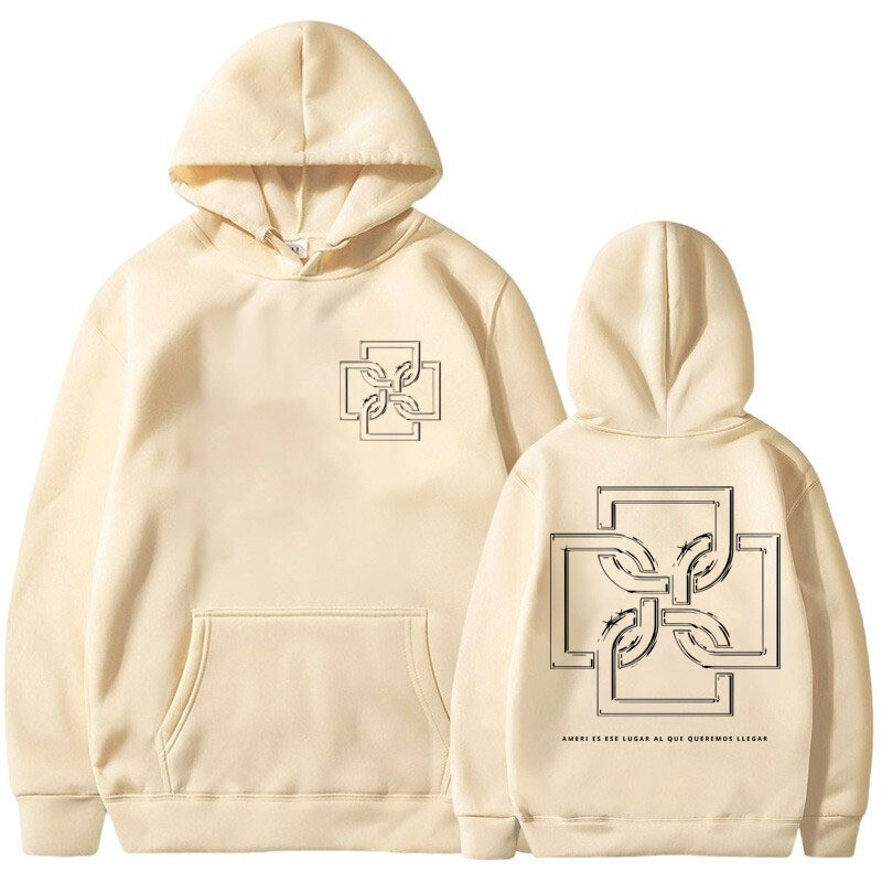 Rapper Duki Ameri Tour 2024 Hanorac Bărbați Femei Moda Hip Hop Album Vintage Hanorac cu glugă Oversized Fleece Pulover