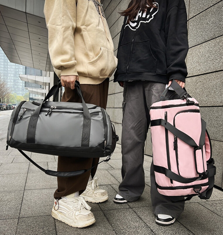 Ceļojumu soma ar logotipu Lielas ietilpības neliela attāluma bagāžas soma ar drukātu nosaukumu Pielāgota fitnesa soma Sporta treniņu soma DIY