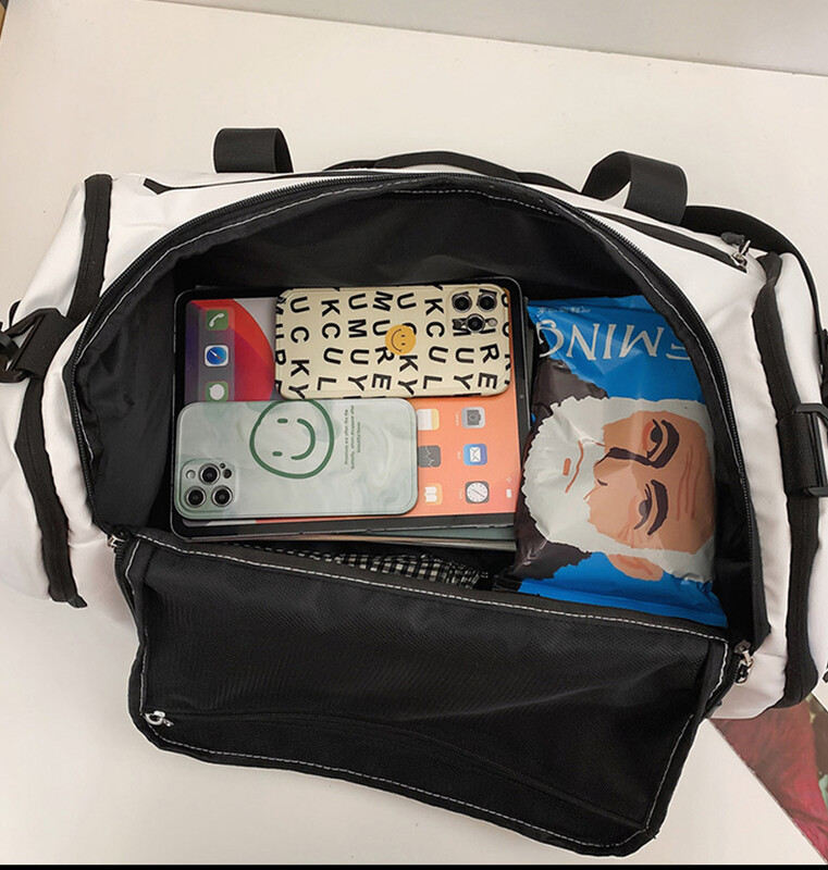 Ceļojumu soma ar logotipu Lielas ietilpības neliela attāluma bagāžas soma ar drukātu nosaukumu Pielāgota fitnesa soma Sporta treniņu soma DIY