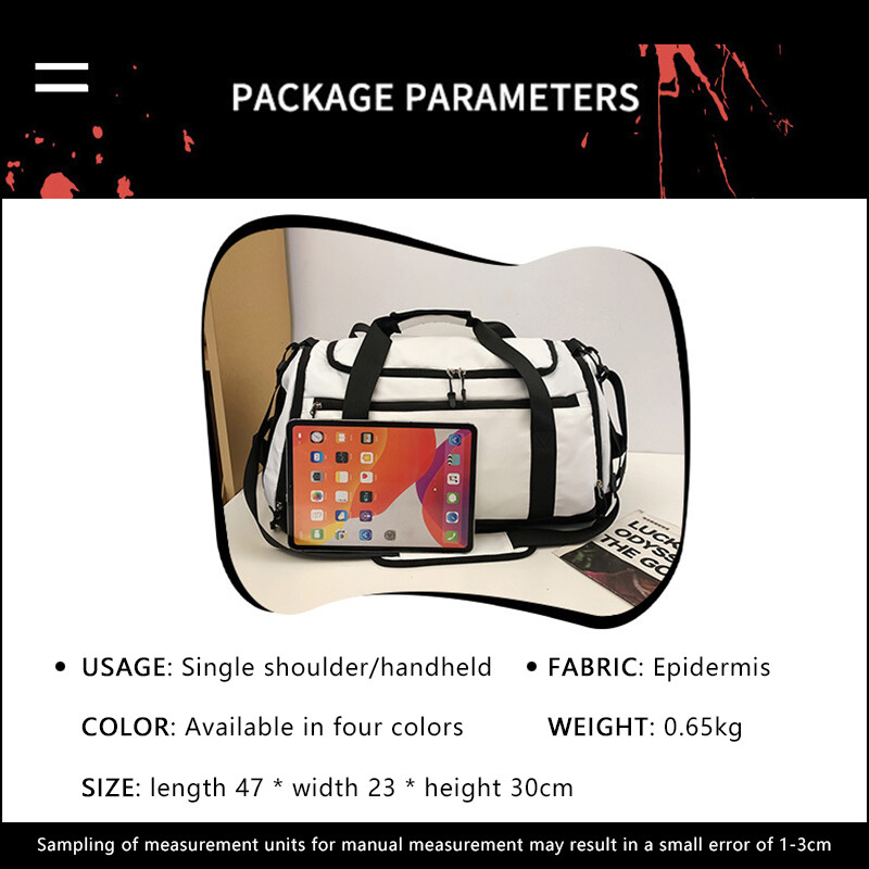 Ceļojumu soma ar logotipu Lielas ietilpības neliela attāluma bagāžas soma ar drukātu nosaukumu Pielāgota fitnesa soma Sporta treniņu soma DIY