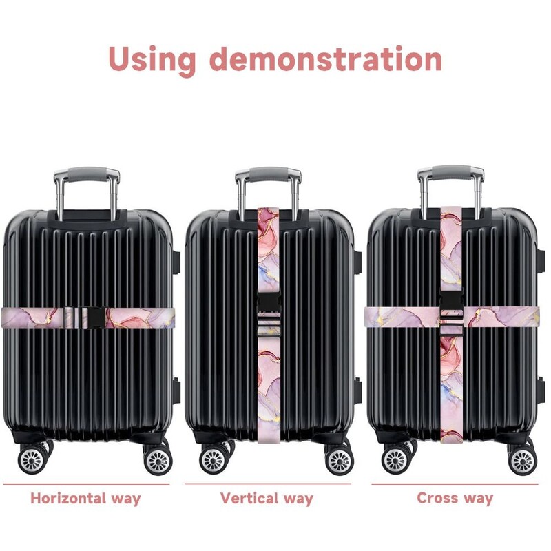 Cataramă pentru bagaje antifurt Cureaua încrucișată Împachetare reglabilă Ambalare Cureaua pentru bagaje Cureaua încrucișată Curele pentru valiză Piese pentru geantă Accesorii