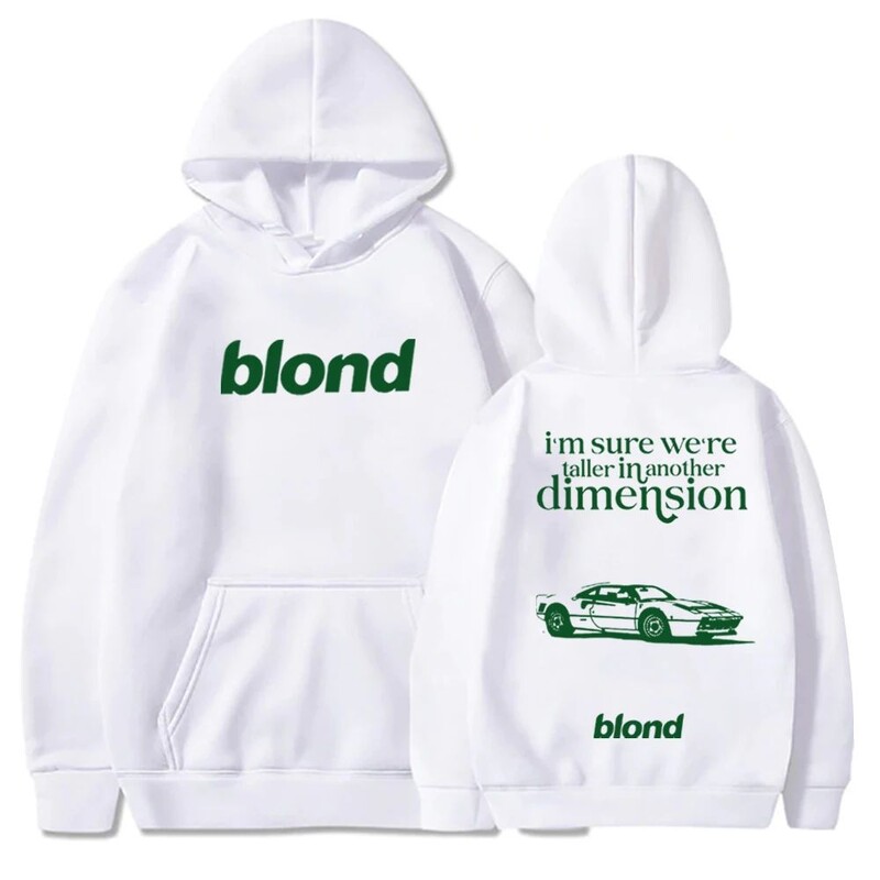 Hanorac Frank Ocean Blonde Album Frank Ocean White Ferrari Muzică pentru damă Harajuku Hanorac cu mânecă lungă unisex