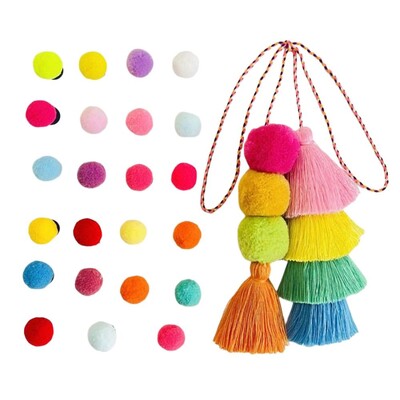 Šarene privjeske za Bogg torbe Uradi sam gumena torba za plažu Dodaci za torbe za plažu Privjesci Cvijeće i biseri Pom Pom rese za Bogg torbu