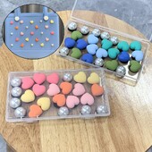 24 de bucăți brelocuri cu butoane perle inimă pentru genți Bogg, accesorii, bricolaj, genți de mână, decorațiuni de plajă