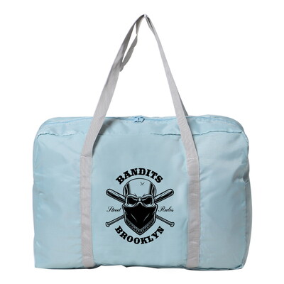 Geantă de călătorie cu imprimeu craniu Geantă unisex de mare capacitate Bagaj Genți de mână impermeabile pentru femei Depozitare haine Genți de călătorie pliabile din nailon