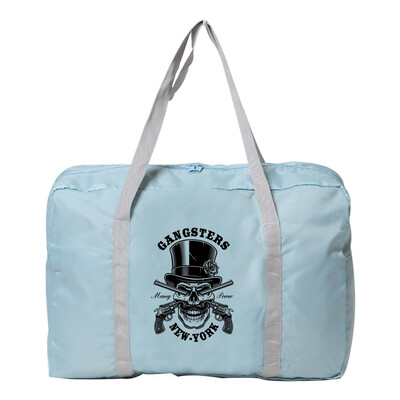 Geantă de călătorie cu imprimeu craniu Geantă unisex de mare capacitate Bagaj Genți de mână impermeabile pentru femei Depozitare haine Genți de călătorie pliabile din nailon
