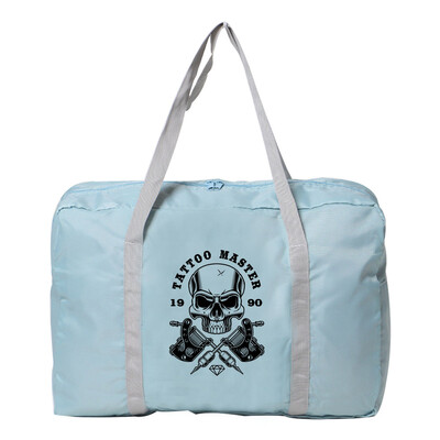 Geantă de călătorie cu imprimeu craniu Geantă unisex de mare capacitate Bagaj Genți de mână impermeabile pentru femei Depozitare haine Genți de călătorie pliabile din nailon