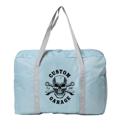 Geantă de călătorie cu imprimeu craniu Geantă unisex de mare capacitate Bagaj Genți de mână impermeabile pentru femei Depozitare haine Genți de călătorie pliabile din nailon
