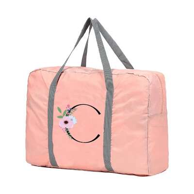 Genți de voiaj Genți de mână unisex Genți de sortare a bagajelor 2024 Geantă de mână cu flori și model negru Geanta de mare capacitate Organizator de bagaje