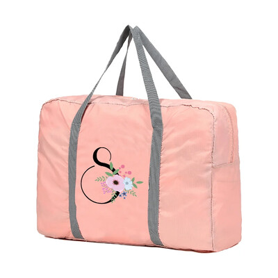 Genți de voiaj Genți de mână unisex Genți de sortare a bagajelor 2024 Geantă de mână cu flori și model negru Geanta de mare capacitate Organizator de bagaje