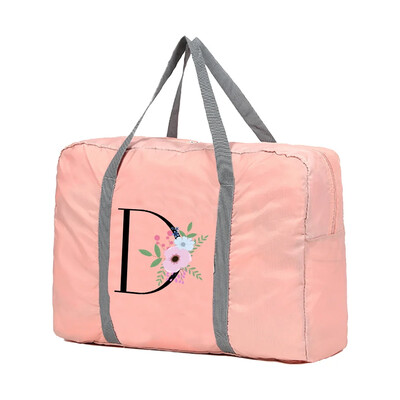 Genți de voiaj Genți de mână unisex Genți de sortare a bagajelor 2024 Geantă de mână cu flori și model negru Geanta de mare capacitate Organizator de bagaje