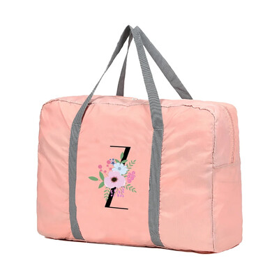 Genți de voiaj Genți de mână unisex Genți de sortare a bagajelor 2024 Geantă de mână cu flori și model negru Geanta de mare capacitate Organizator de bagaje