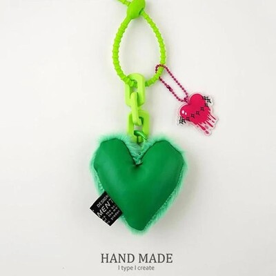 Pandantiv drăguț cu inimă de pluș cu șnur din silicon Breloc ușor cu inimă, ornament pentru agățat, geantă, accesorii pentru geantă