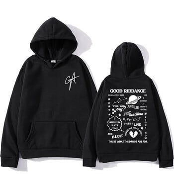 GA Gracie Abrams Singer Printing Hoodies Good Riddance Graphic Sweatshirts with Pocket Long Sleeve Men/Women Sudaderas Male Top