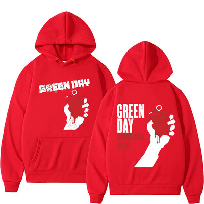 Rare Punk Band Green Day Hoodie s printom American Idiot Muška odjeća Gothic Harajuku Vintage Sweatshirt Muška ležerna majica s kapuljačom od flisa