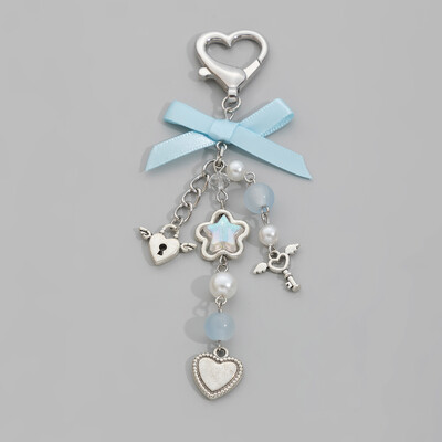 Y2K modni cvijet Zvijezda Ljubavna mašna Jagoda Privjesak Akrilni privjesak Studentska ženska torba Ruksak Hlače Lanac Dodaci